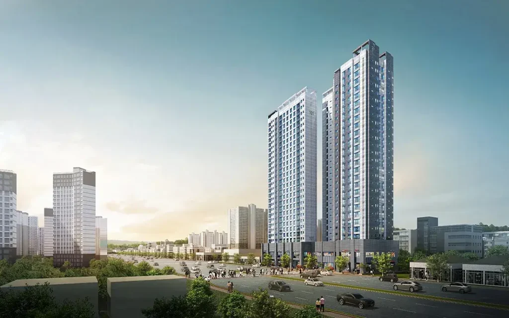 오산세교 남광하우스토리 동호수 지정 계약 단지 조감도